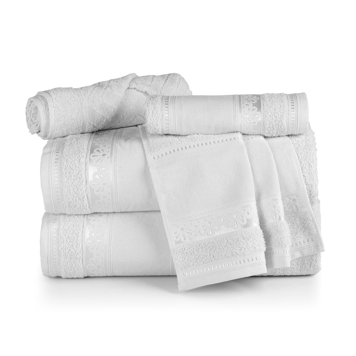5-Piece Cotton Towel Set Atelier – Embroidery Ready Bath, Hand & Bath Mat 400 GSM