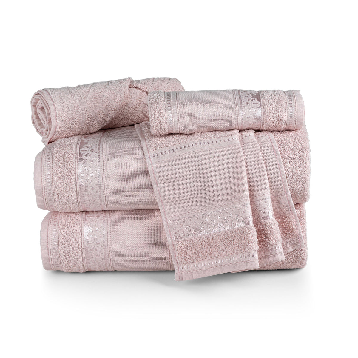 5-Piece Cotton Towel Set Atelier – Embroidery Ready Bath, Hand & Bath Mat 400 GSM