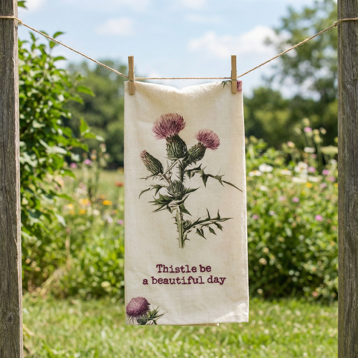 Thistle Bundle | Knock Your Socks Off Journal & Be a Beautiful Day Towel (copia)