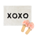 XOXO Bath Mat | Soft Cotton Indoor Rug | 20" x 30"