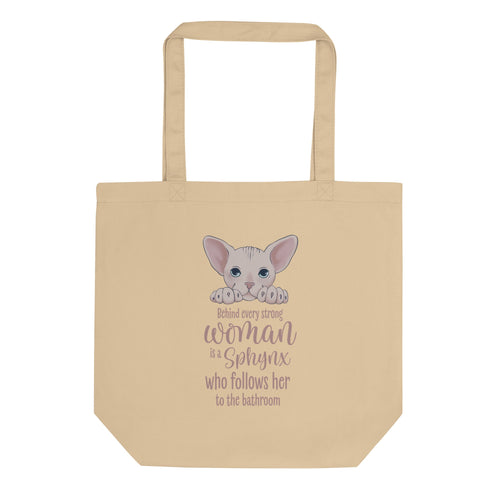 "BEHIND EVERY WOMAN" SPHYNX TOTE