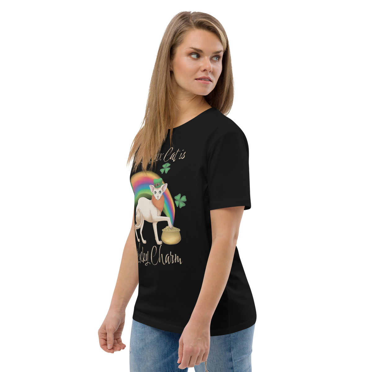 "MY SPHYNX CAT IS MY LUCKY CHARM" - UNISEX TEE