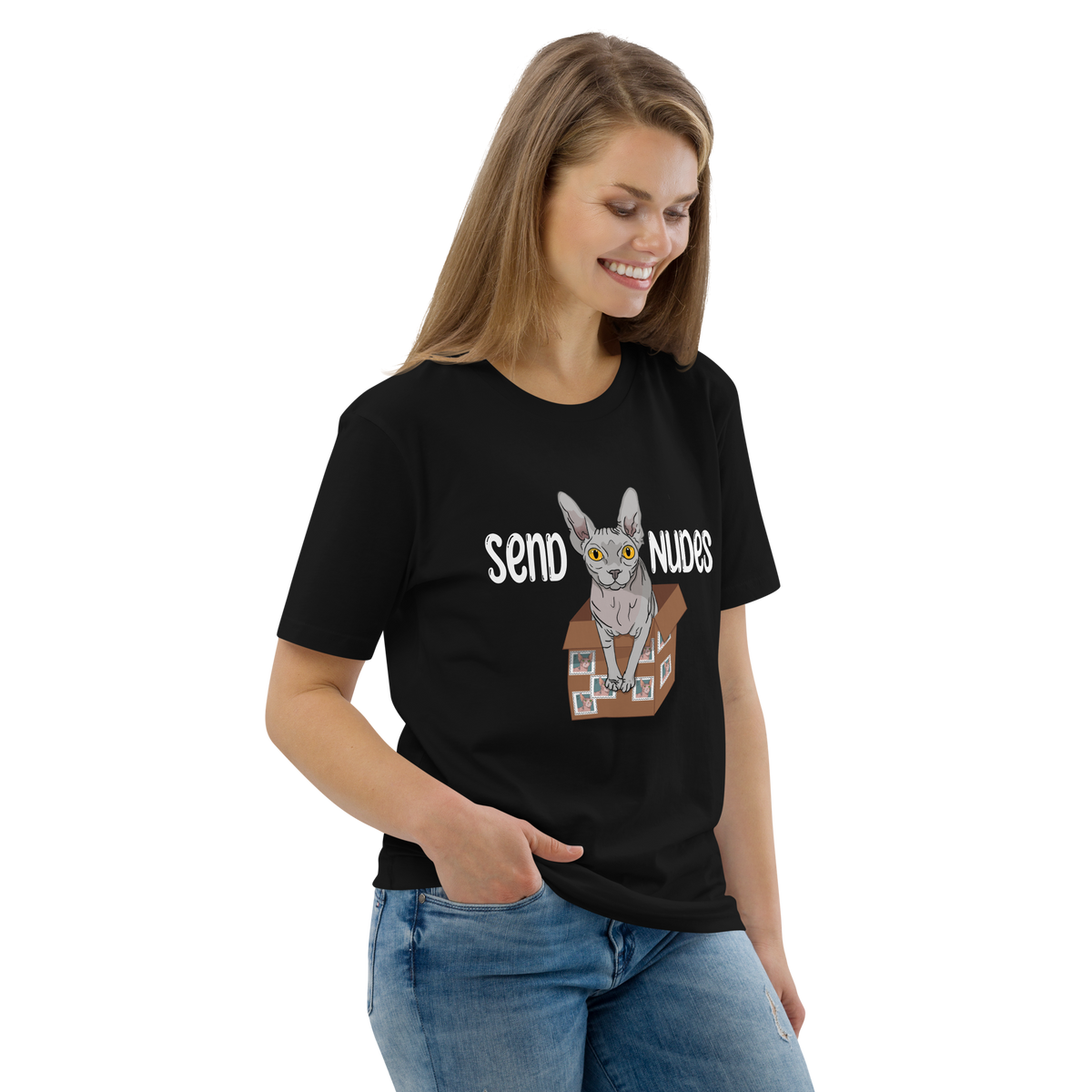 "SEND NUDES" UNISEX ECO TEE