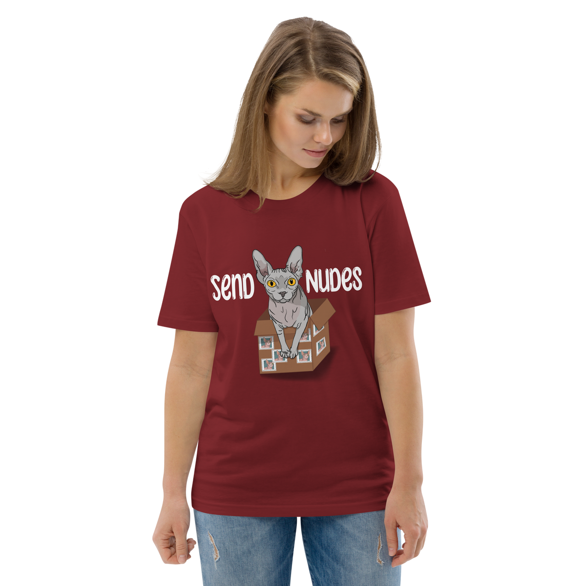 "SEND NUDES" UNISEX ECO TEE