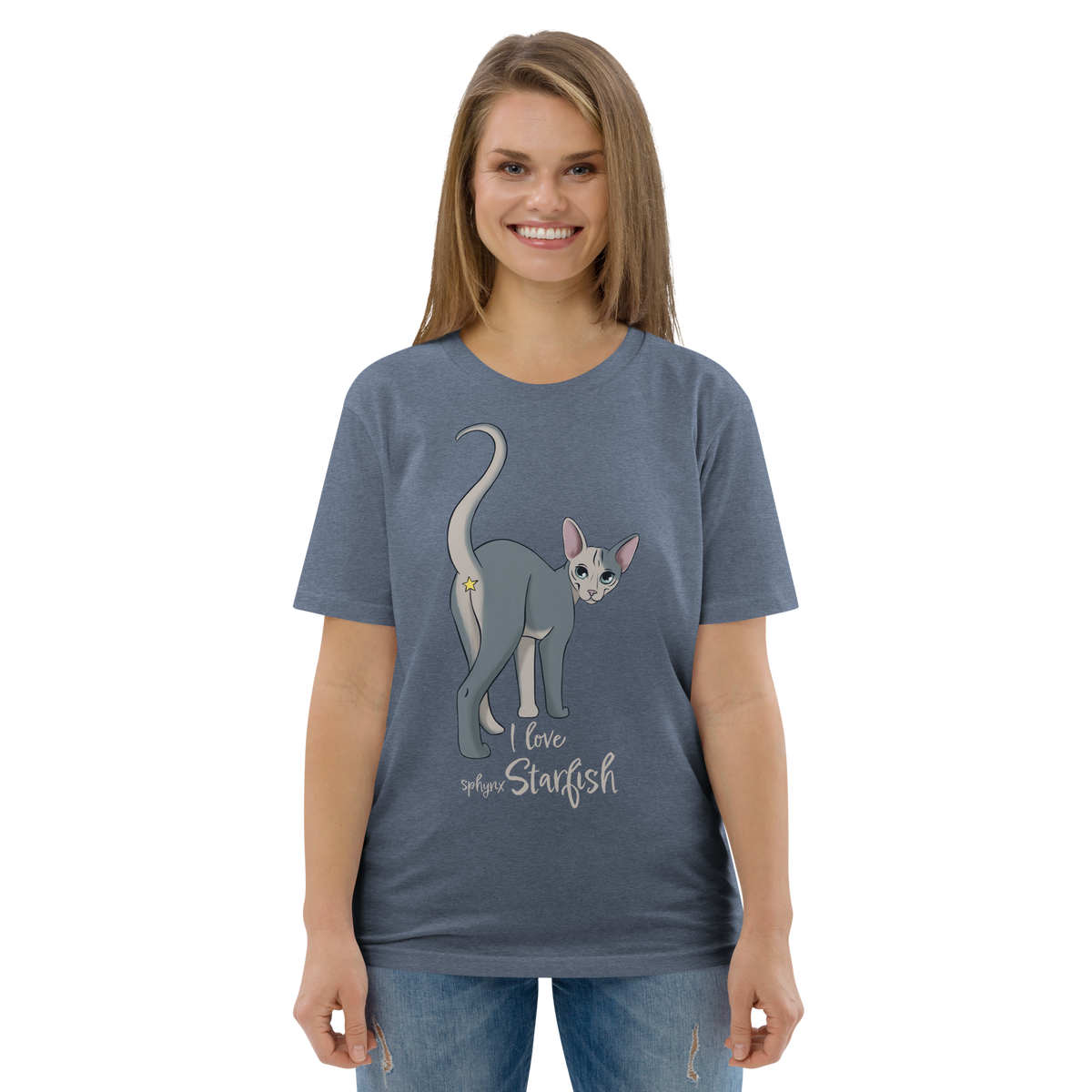 "I LOVE SPHYNX STARFISH" UNISEX ECO TEE