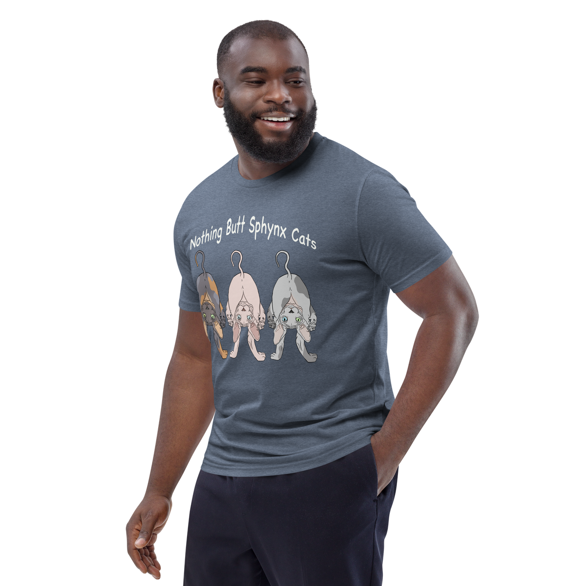 "NOTHING BUTT SPHYNX CATS" UNISEX ECO TEE