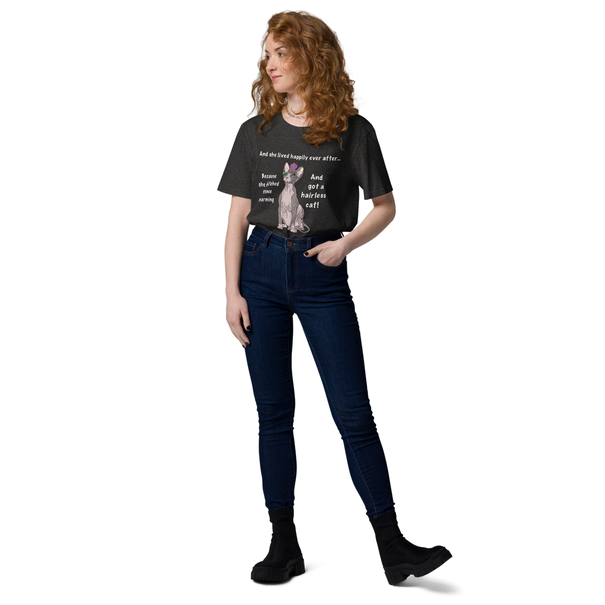 "DITCHED PRINCE CHARMING & GOT A SPHYNX CAT" ECO TEE