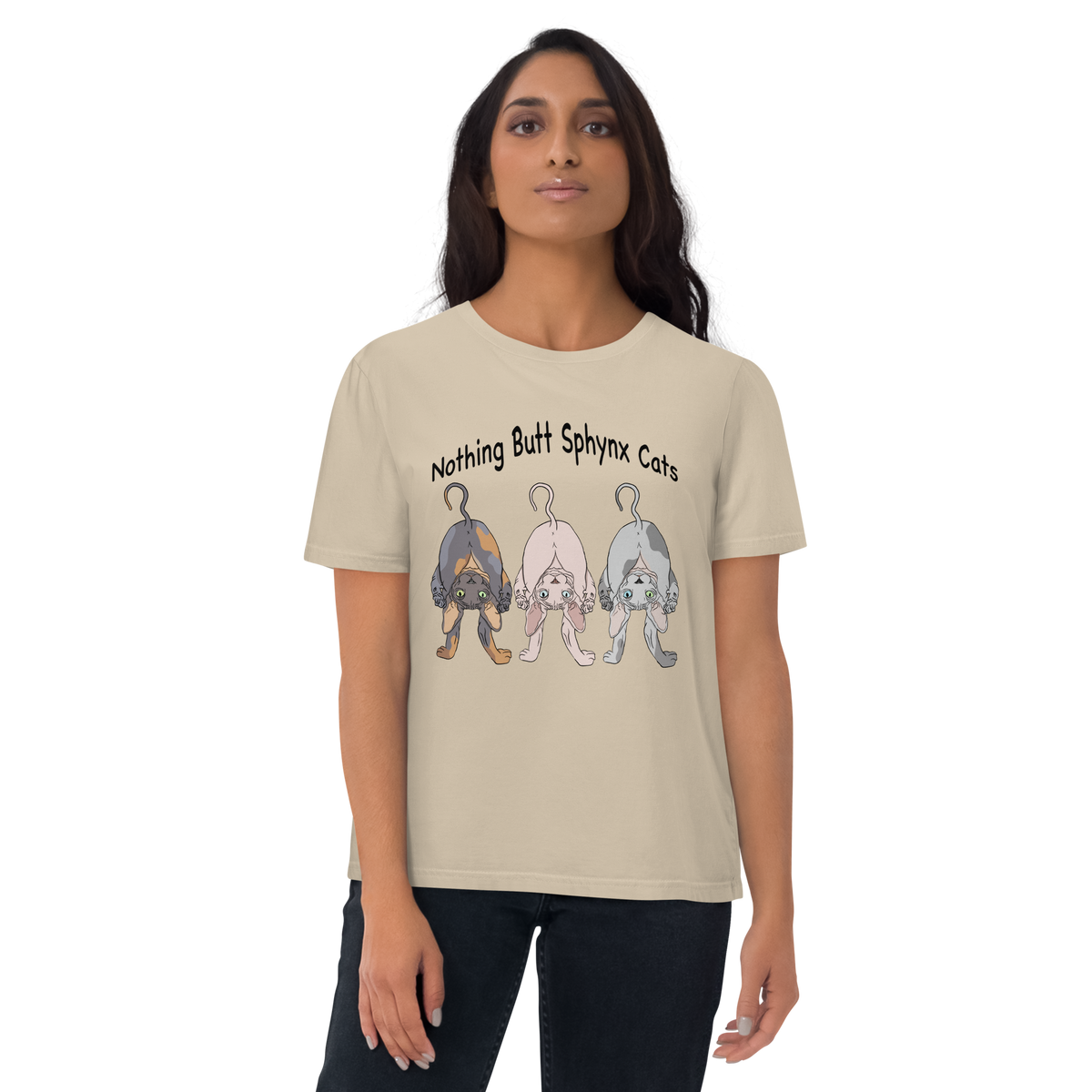 "NOTHING BUTT SPHYNX" UNISEX ECO TEE
