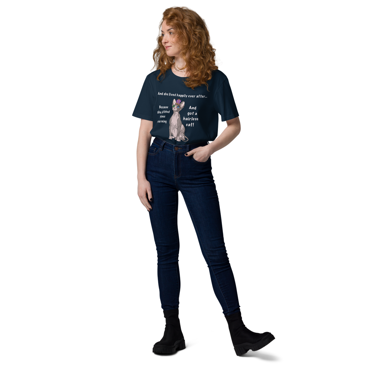 "DITCHED PRINCE CHARMING & GOT A SPHYNX CAT" ECO TEE