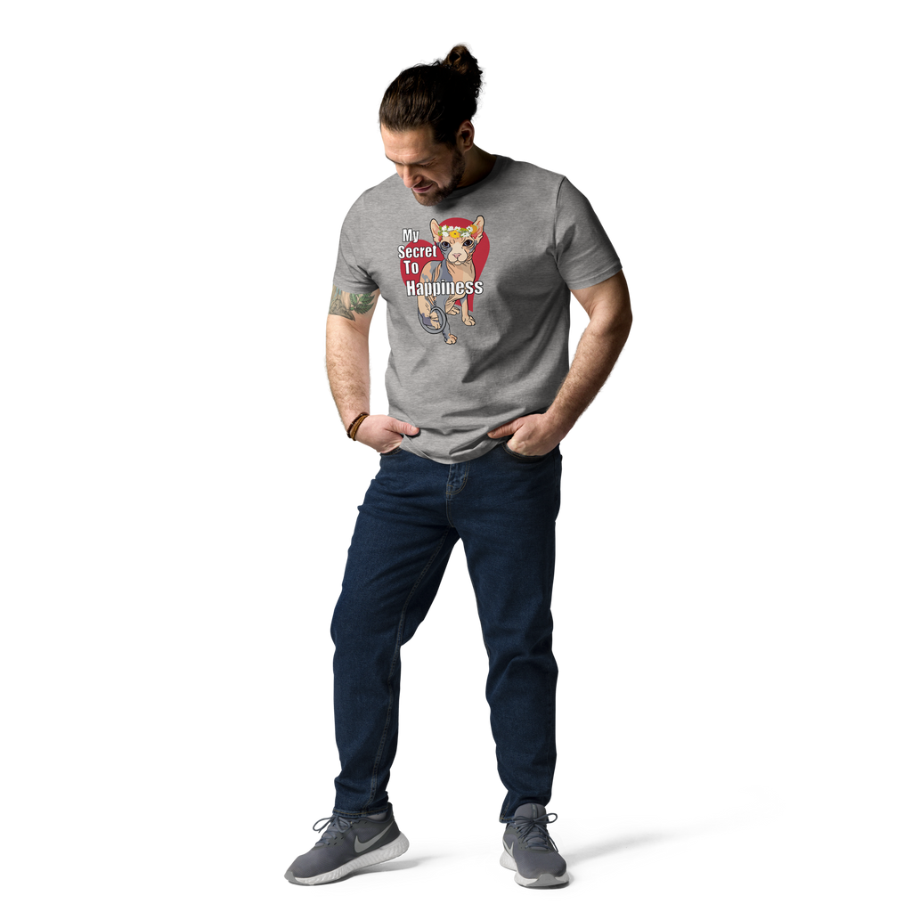 "MY SECRET TO HAPPINESS" UNISEX ECO TEE