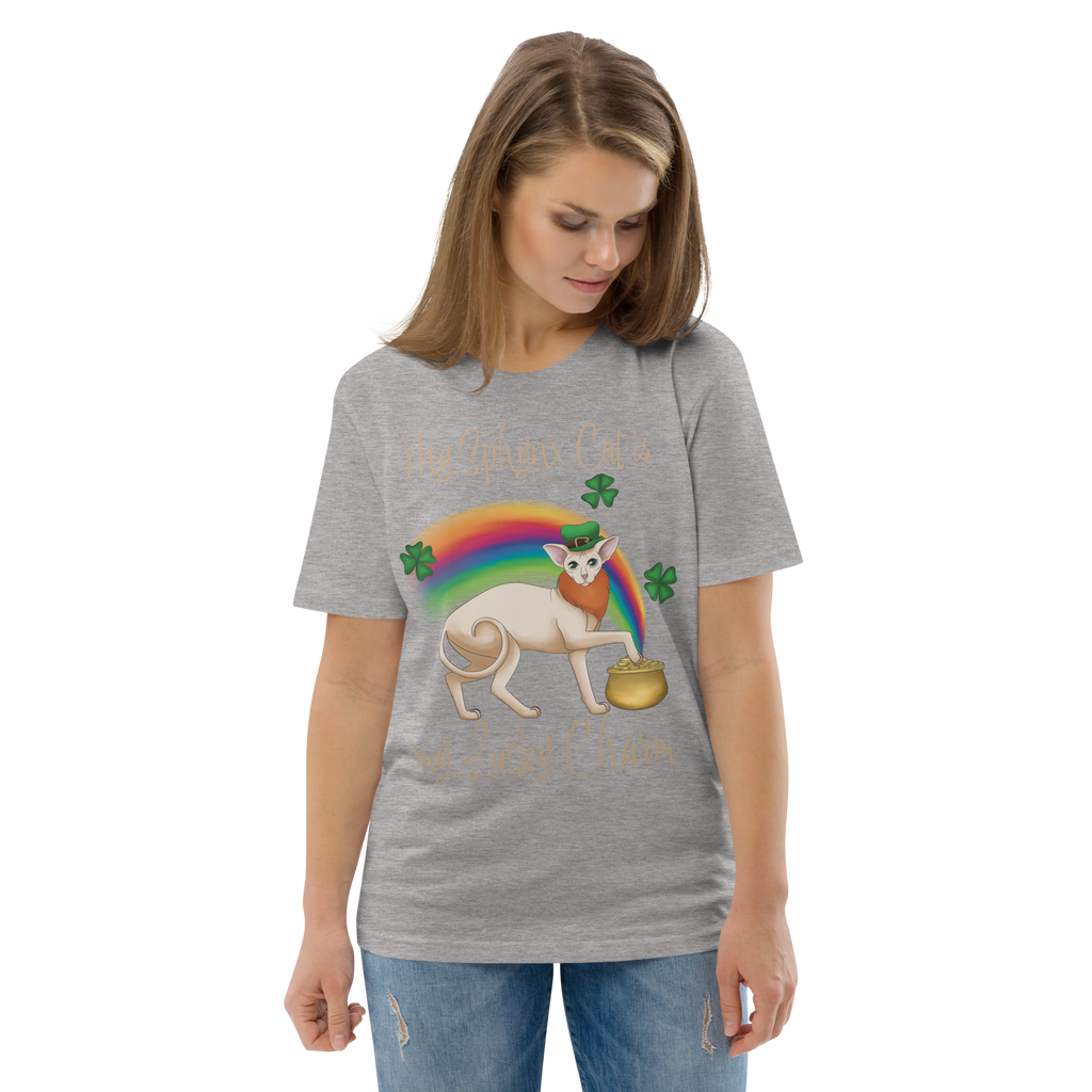 "MY SPHYNX CAT IS MY LUCKY CHARM" - UNISEX TEE