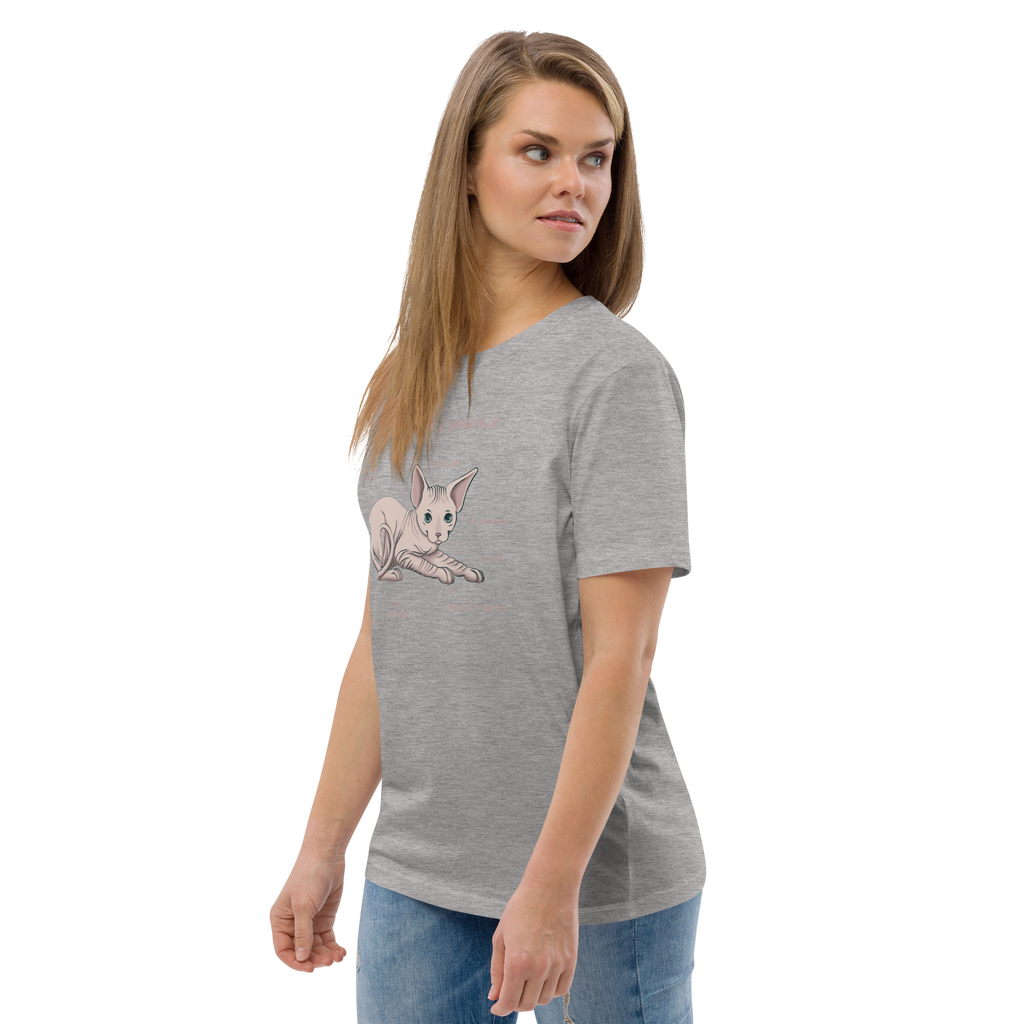 "ANATOMY OF A SPHYNX" UNISEX ORGANIC TEE