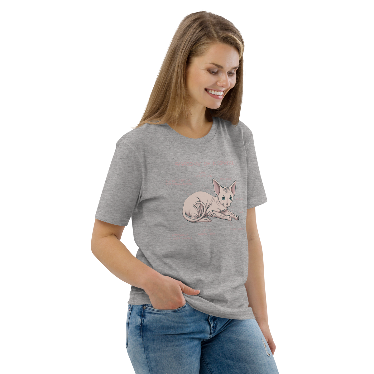 "ANATOMY OF A SPHYNX" UNISEX ORGANIC TEE