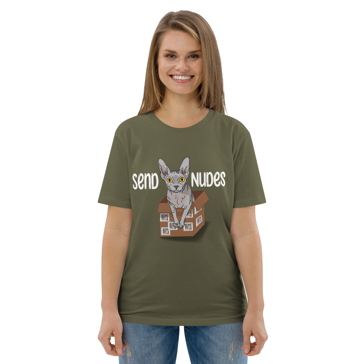 "SEND NUDES" UNISEX ECO TEE