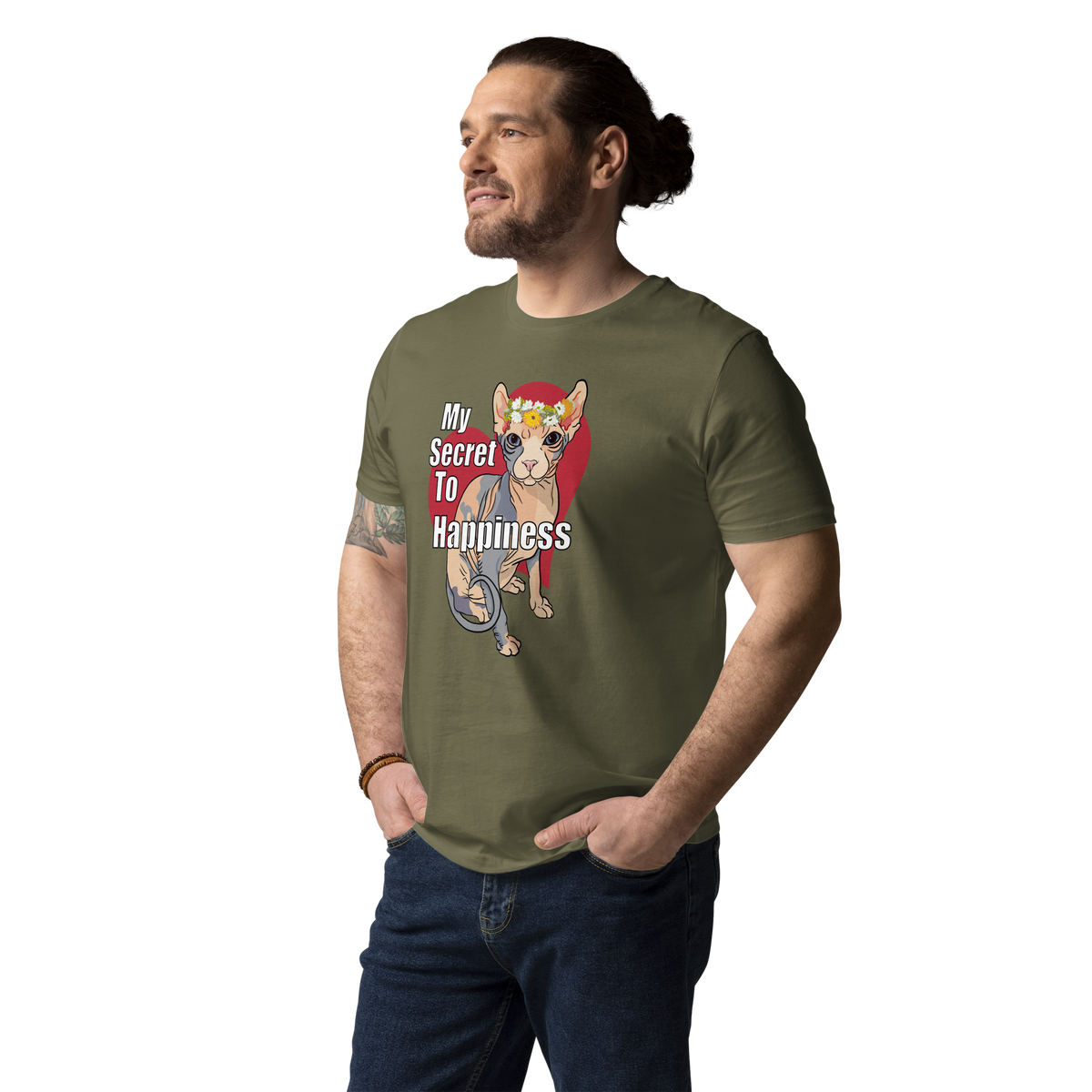 "MY SECRET TO HAPPINESS" UNISEX ECO TEE