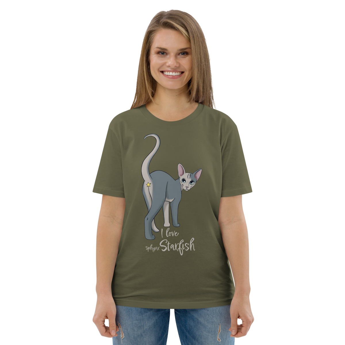 "I LOVE SPHYNX STARFISH" UNISEX ECO TEE