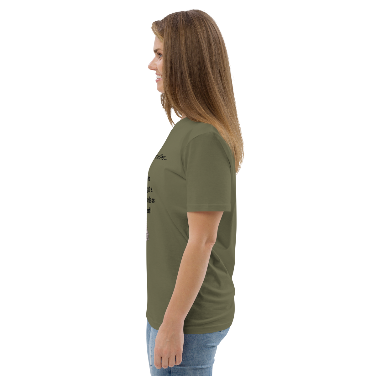 "DITCHED PRINCE CHARMING & GOT A SPHYNX CAT" ECO TEE