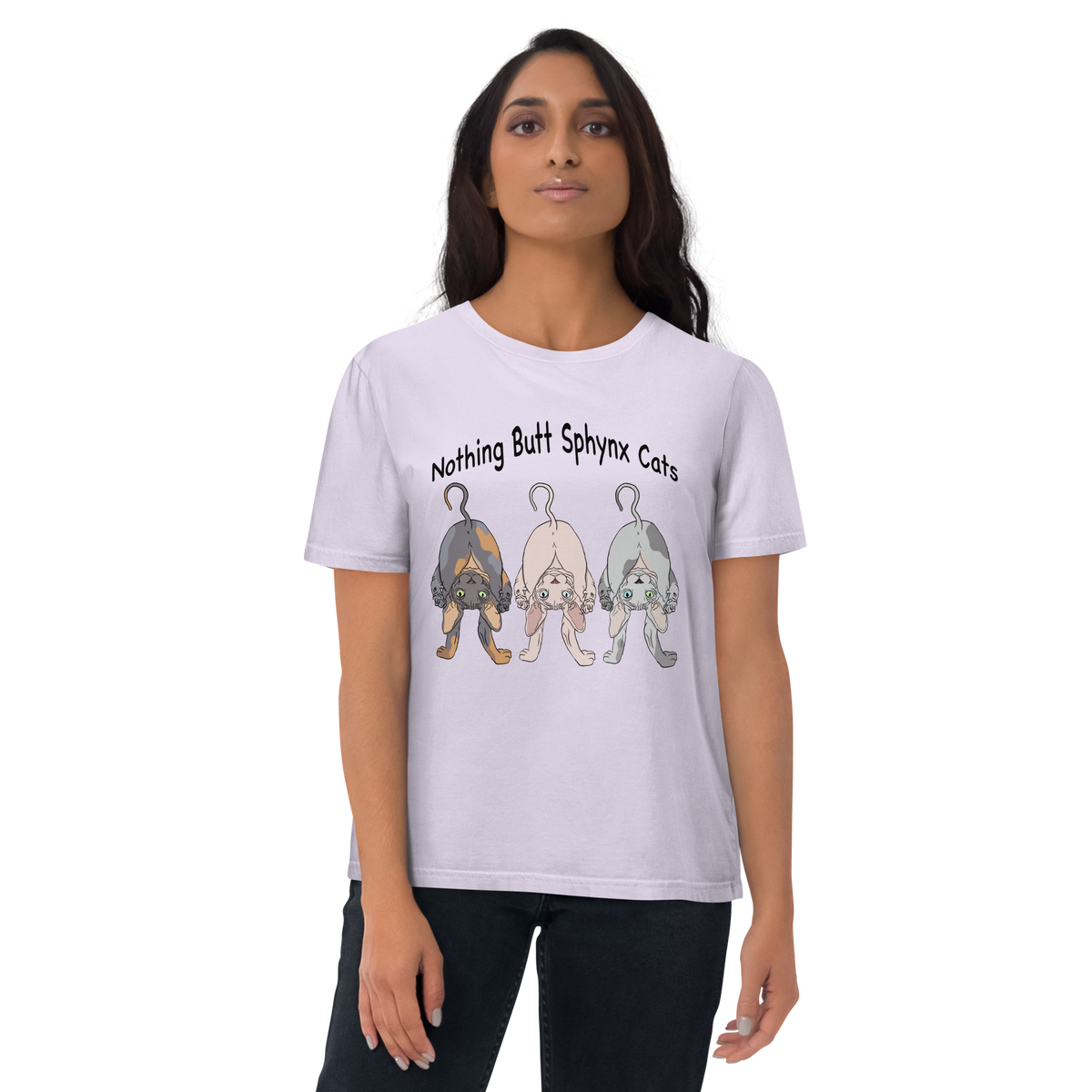 "NOTHING BUTT SPHYNX" UNISEX ECO TEE