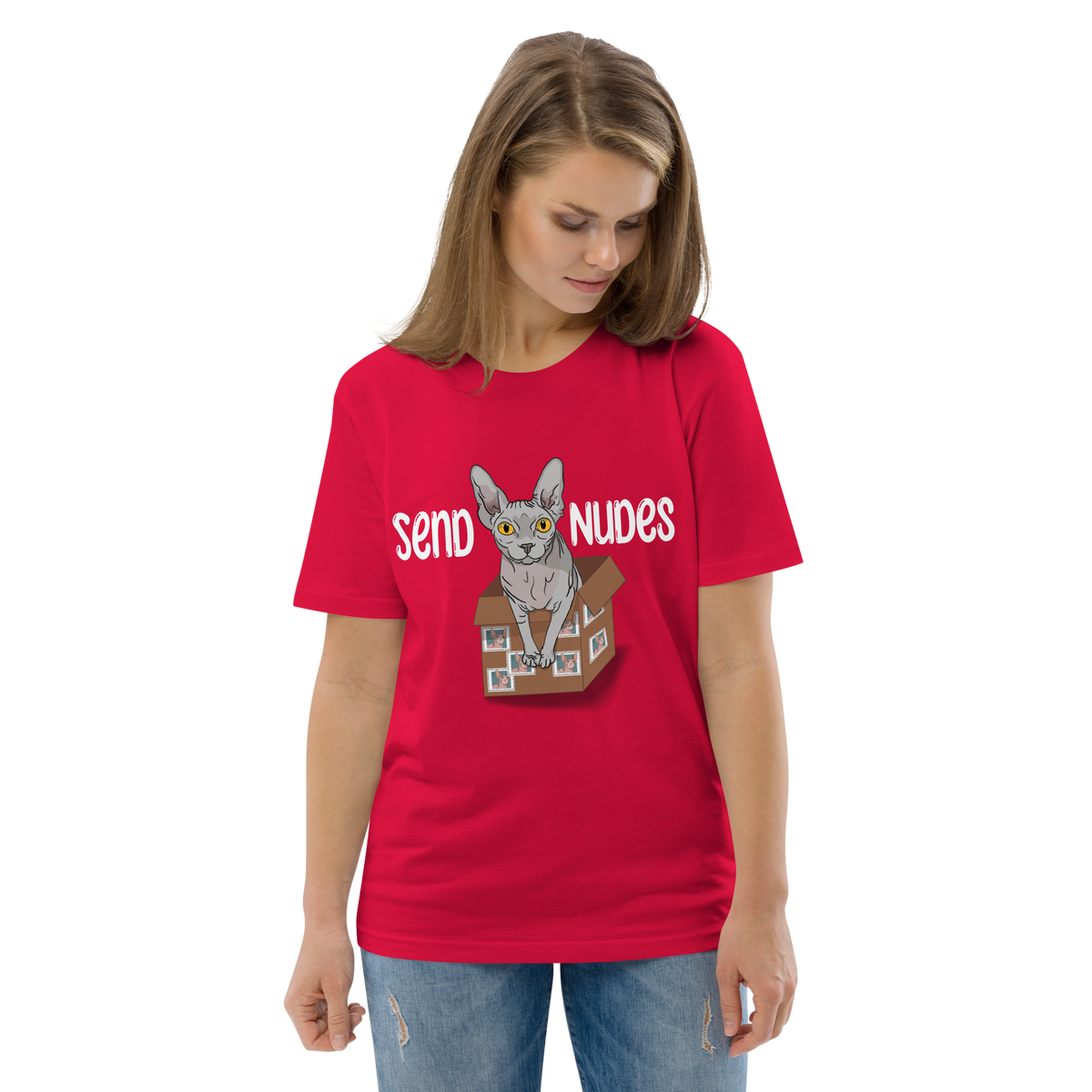 "SEND NUDES" UNISEX ECO TEE