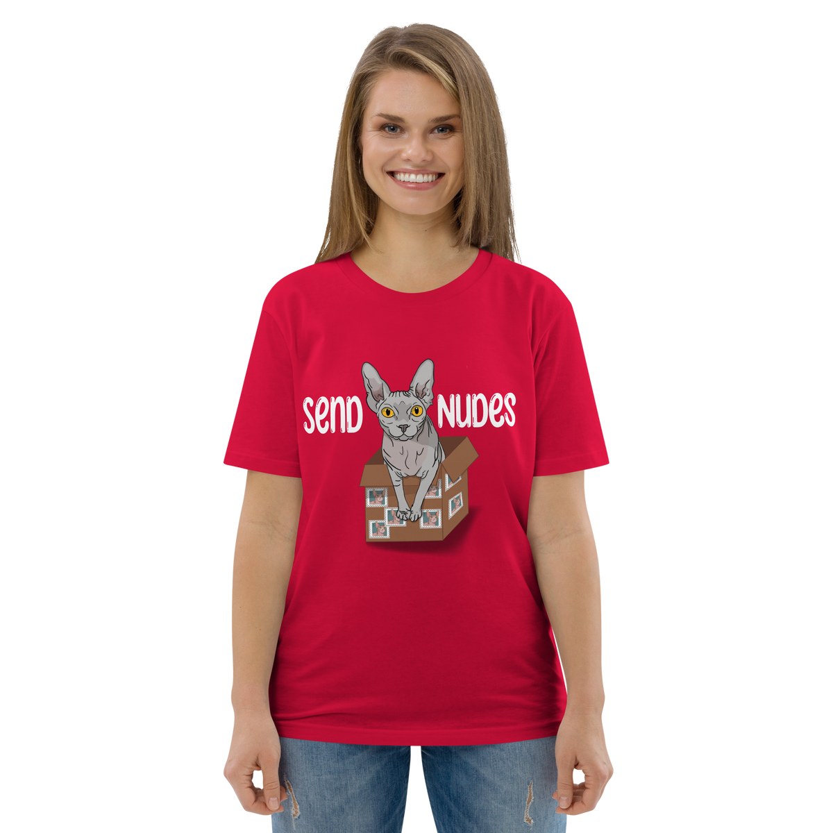 "SEND NUDES" UNISEX ECO TEE