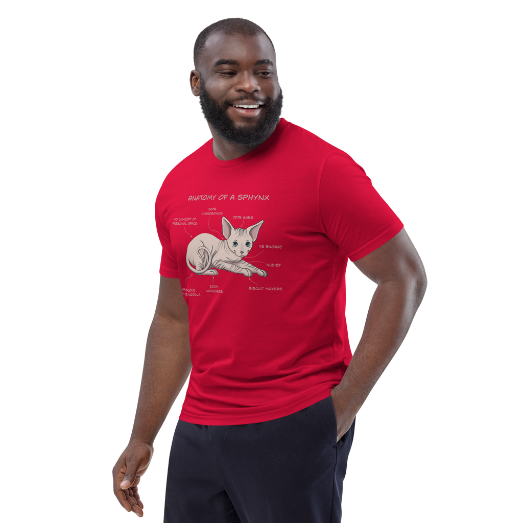 "ANATOMY OF A SPHYNX" UNISEX ORGANIC TEE
