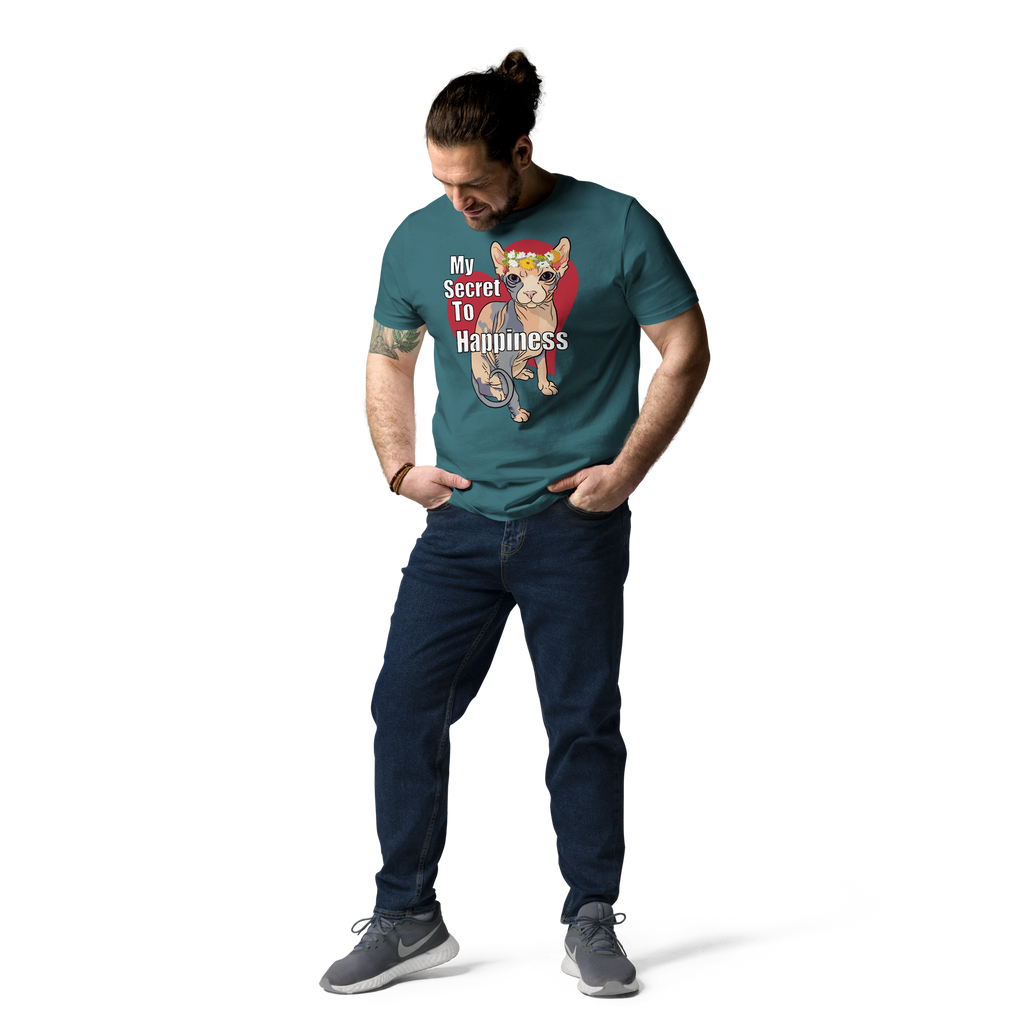 "MY SECRET TO HAPPINESS" UNISEX ECO TEE