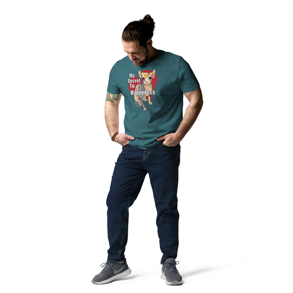 "MY SECRET TO HAPPINESS" UNISEX ECO TEE