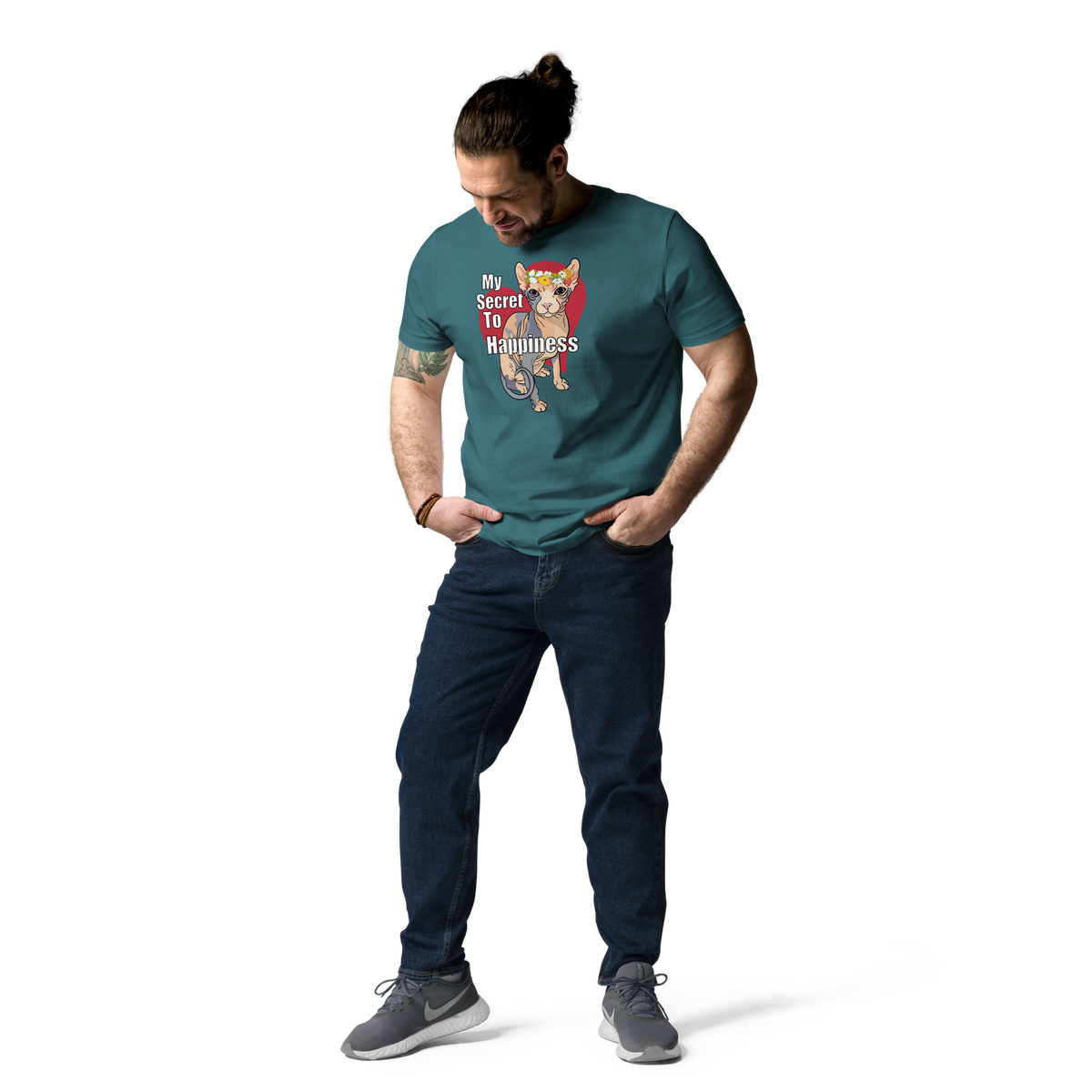 "MY SECRET TO HAPPINESS" UNISEX ECO TEE