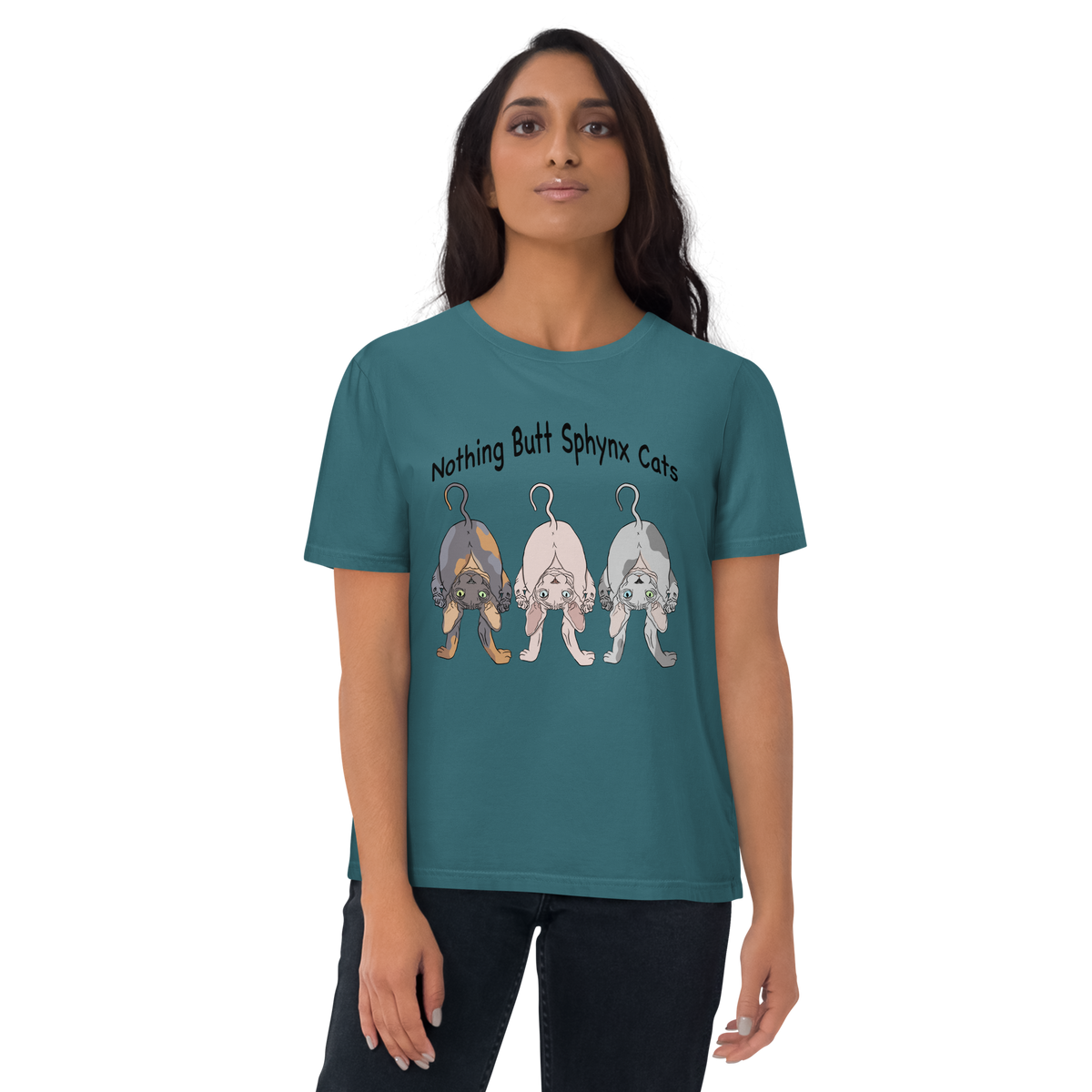 "NOTHING BUTT SPHYNX" UNISEX ECO TEE