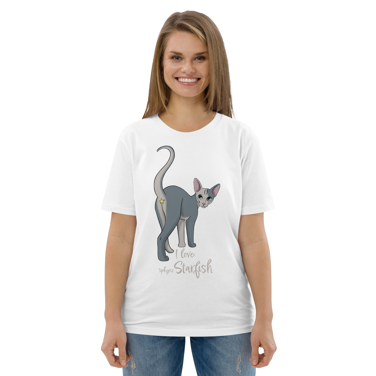 "I LOVE SPHYNX STARFISH" UNISEX ECO TEE