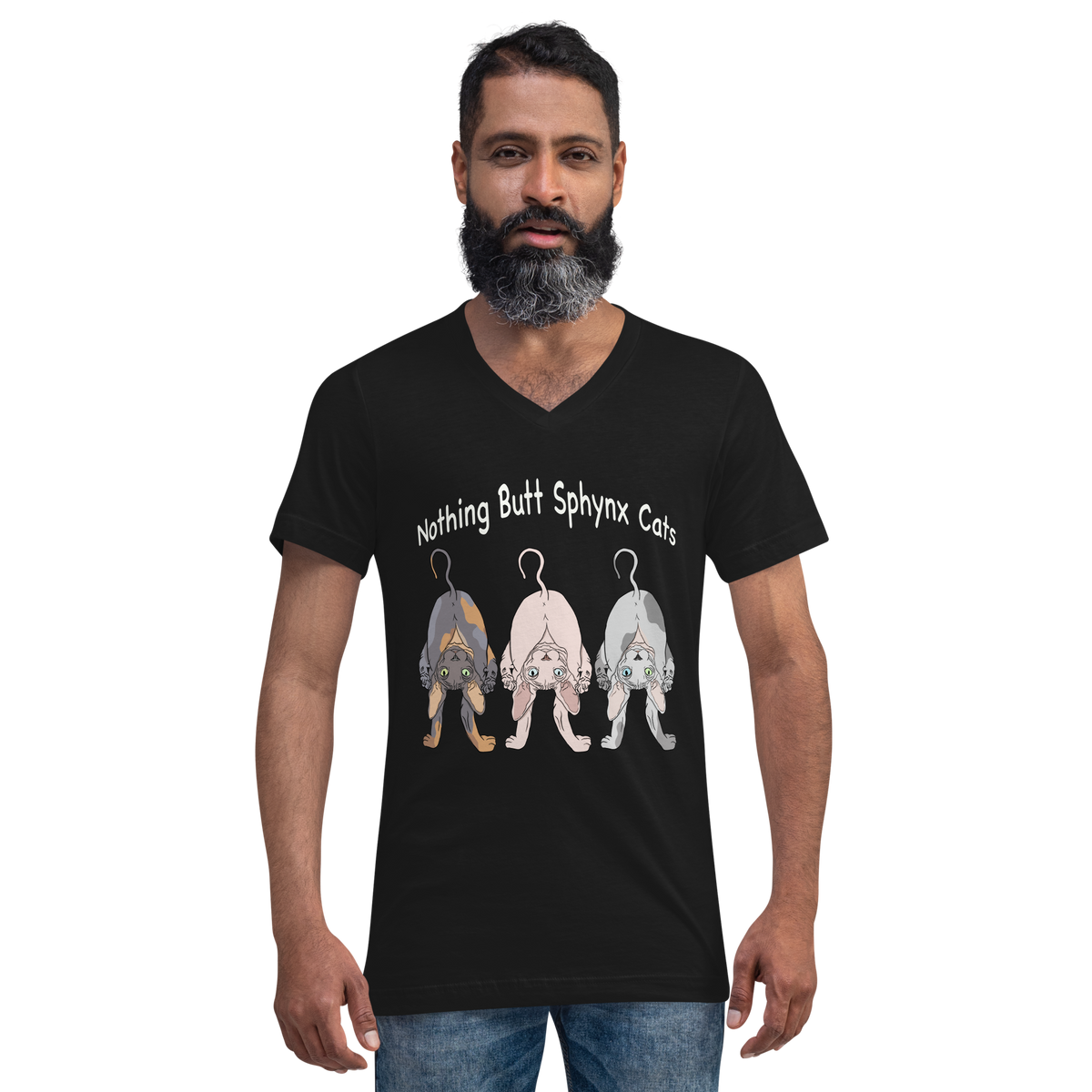 "NOTHING BUTT SPHYNX" UNISEX ECO TEE