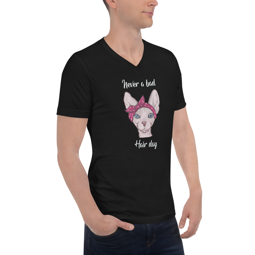 "NEVER A BAD HAIR DAY" UNISEX ECO TEE