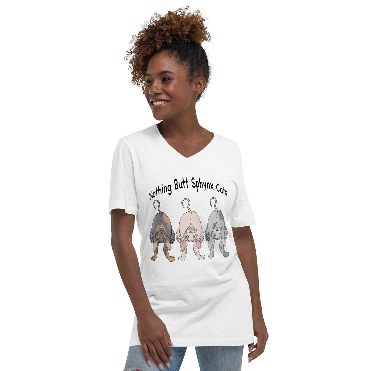 "NOTHING BUTT SPHYNX" UNISEX ECO TEE