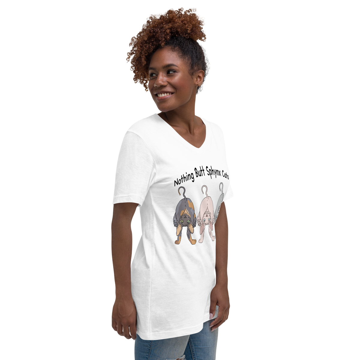 "NOTHING BUTT SPHYNX" UNISEX ECO TEE