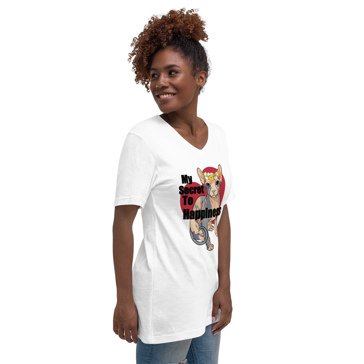 "MY SECRET TO HAPPINESS" UNISEX ECO TEE
