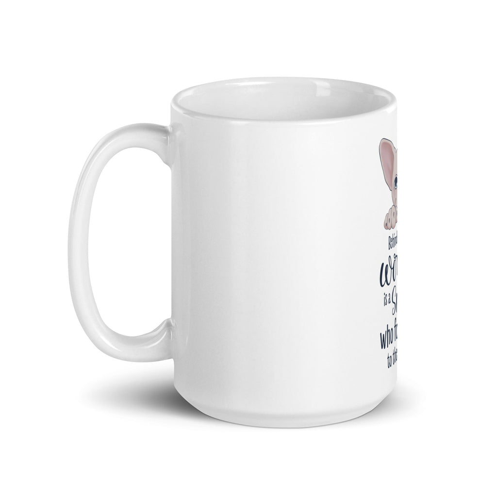 "BEHIND EVERY WOMAN" SPHYNX MUG